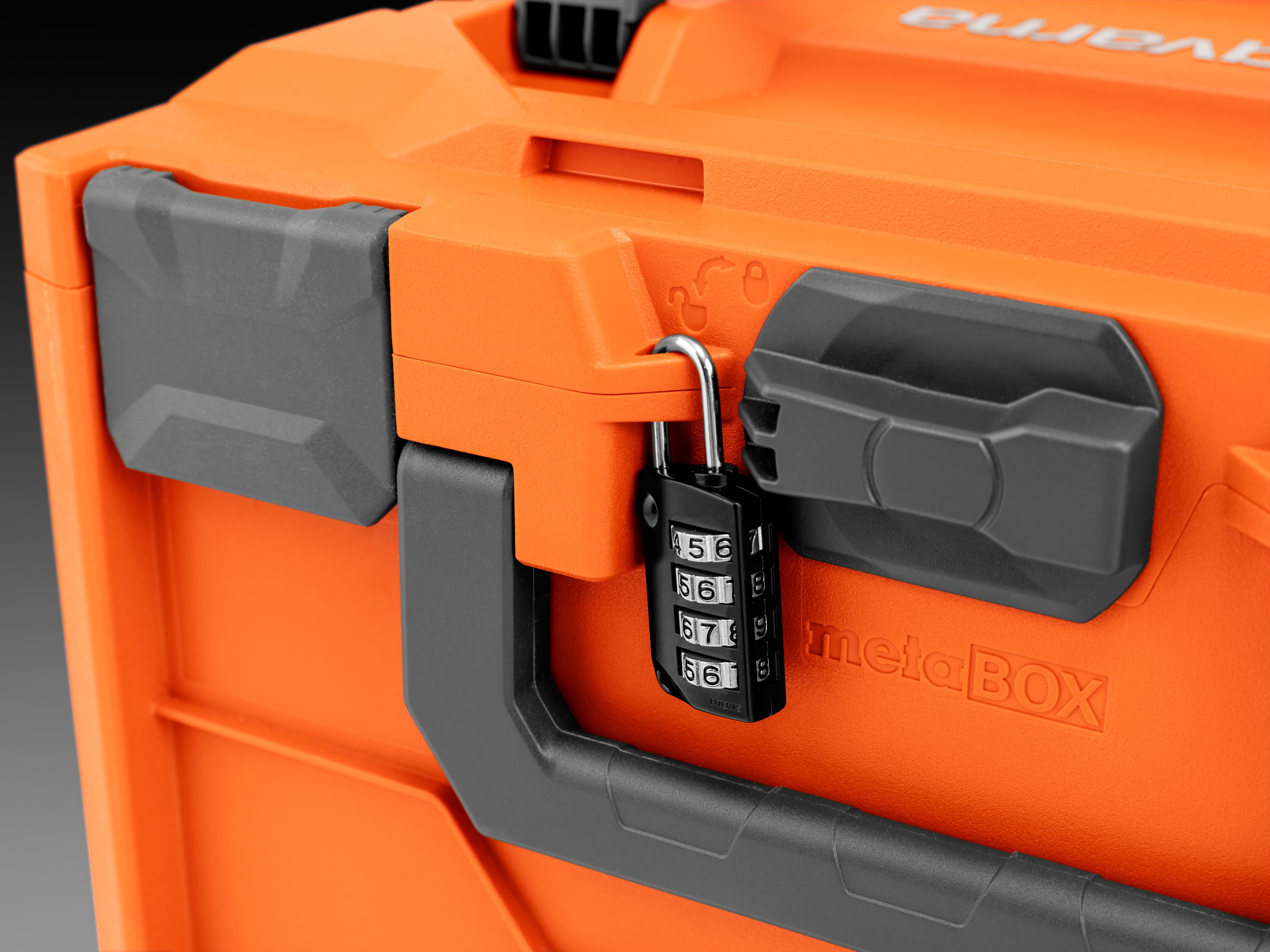 A padlock or wire lock can be attached to the box to protect both the batteries and the box itself from theft. image